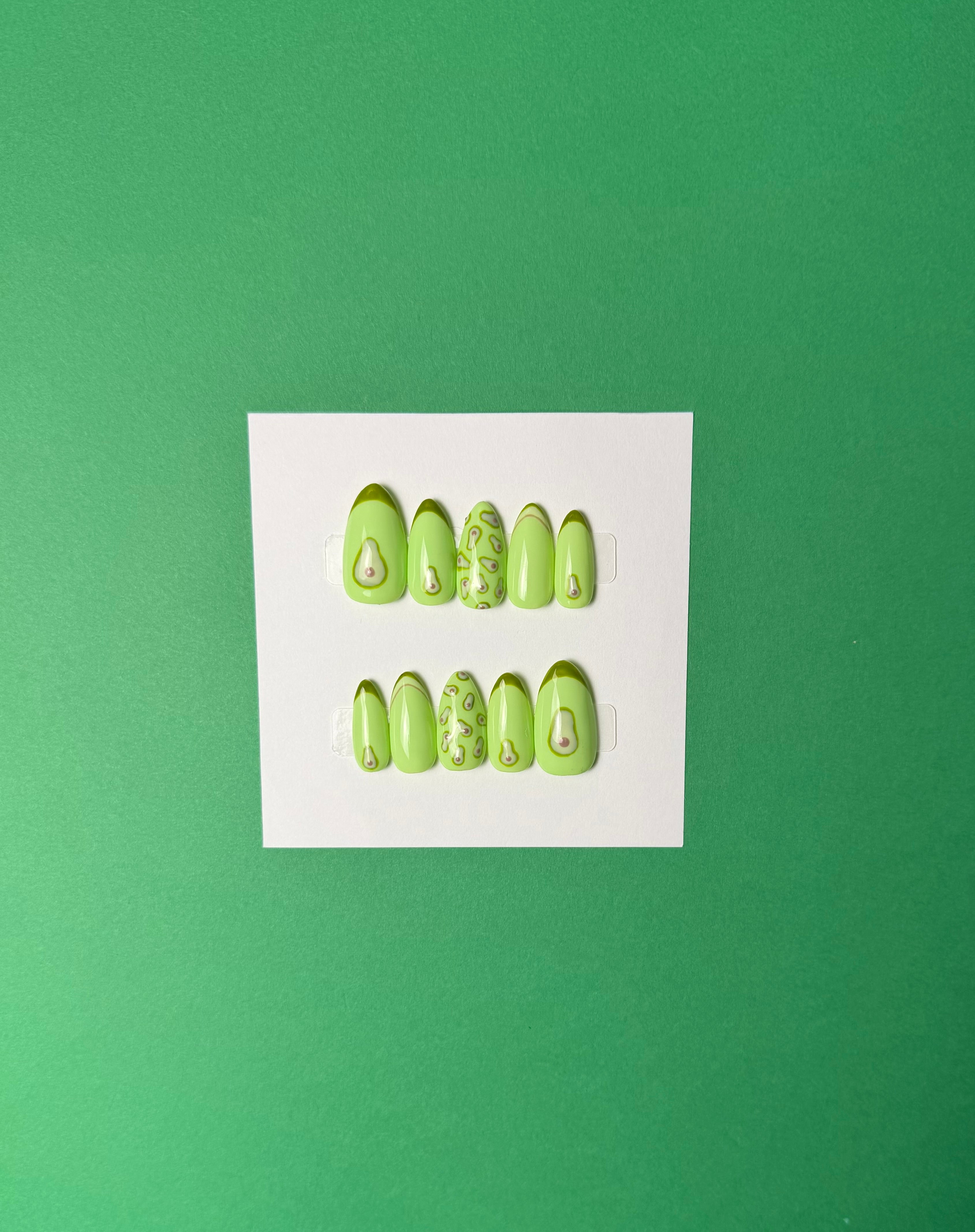 Holy Guacamole! Press on Nails