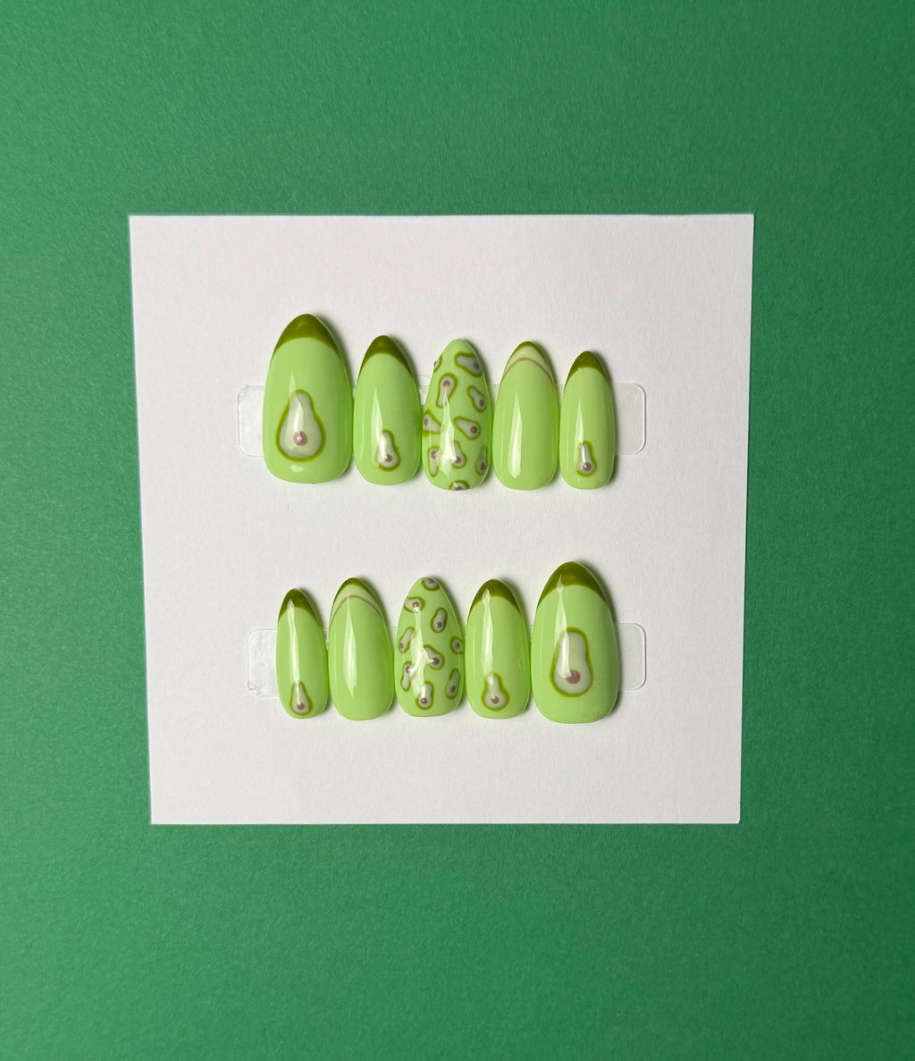 Holy Guacamole! Press on Nails