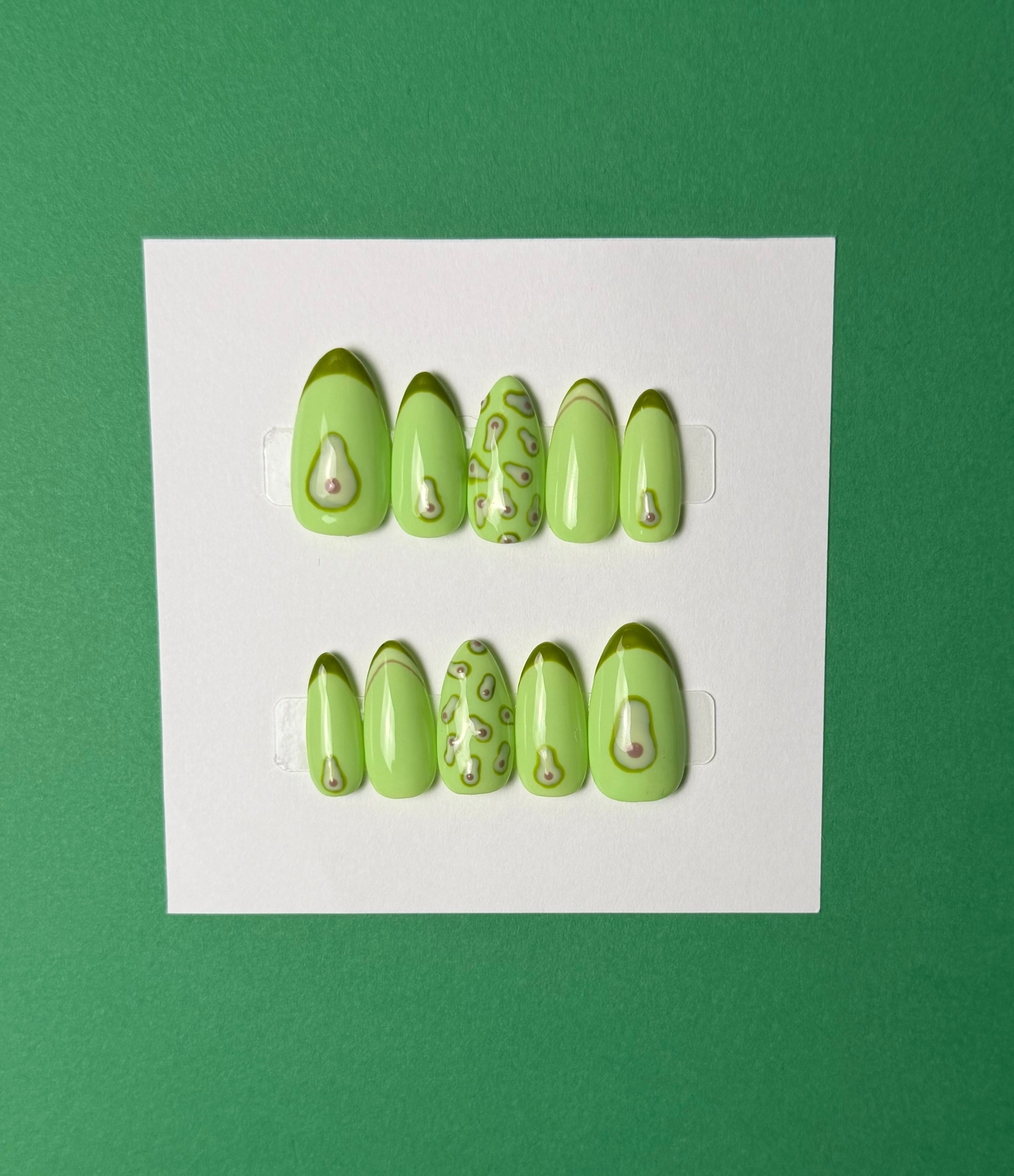 Holy Guacamole! Press on Nails