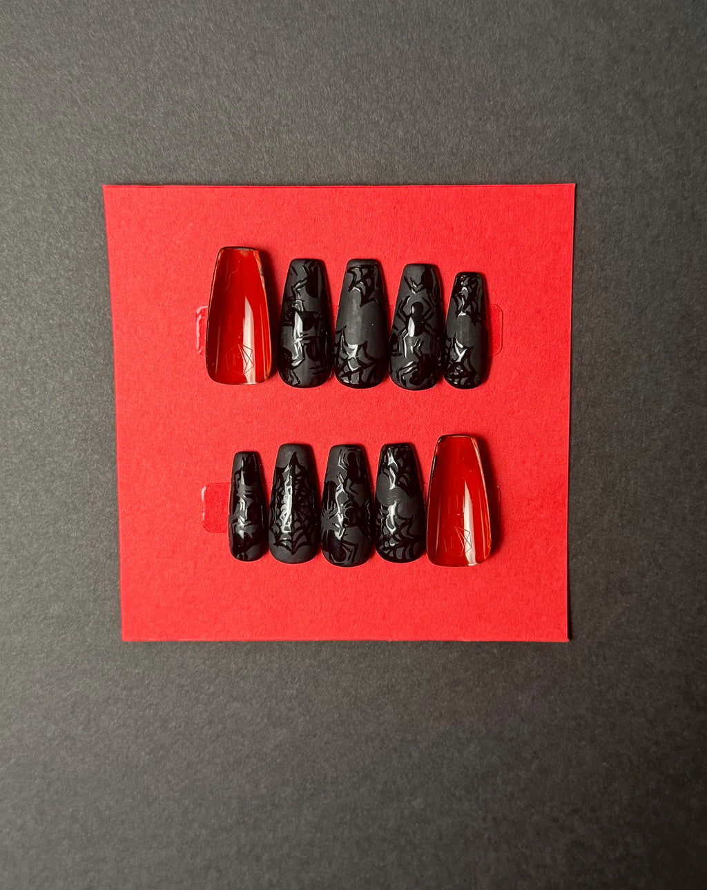 Web of Shadows Press on Nails