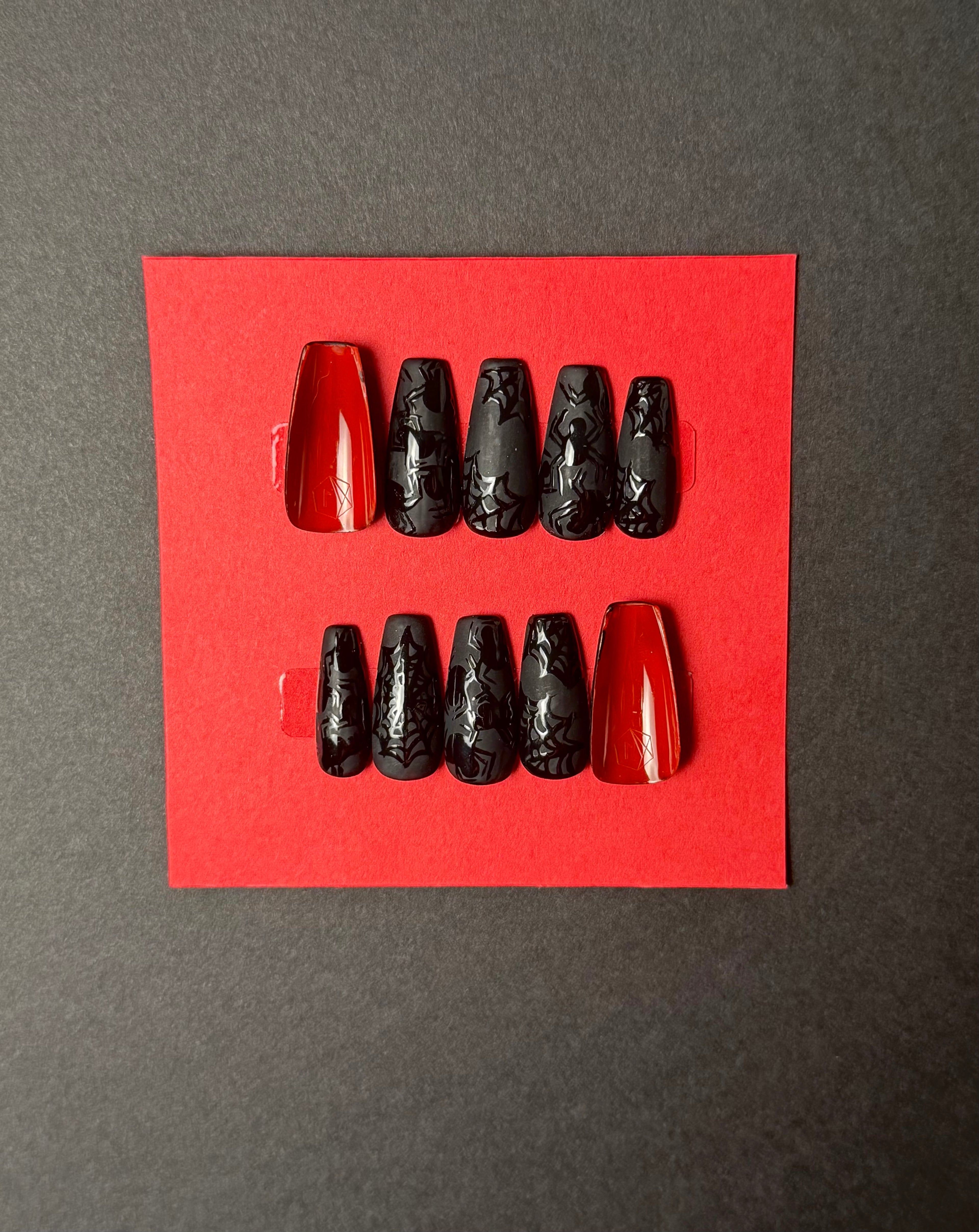 Web of Shadows Press on Nails