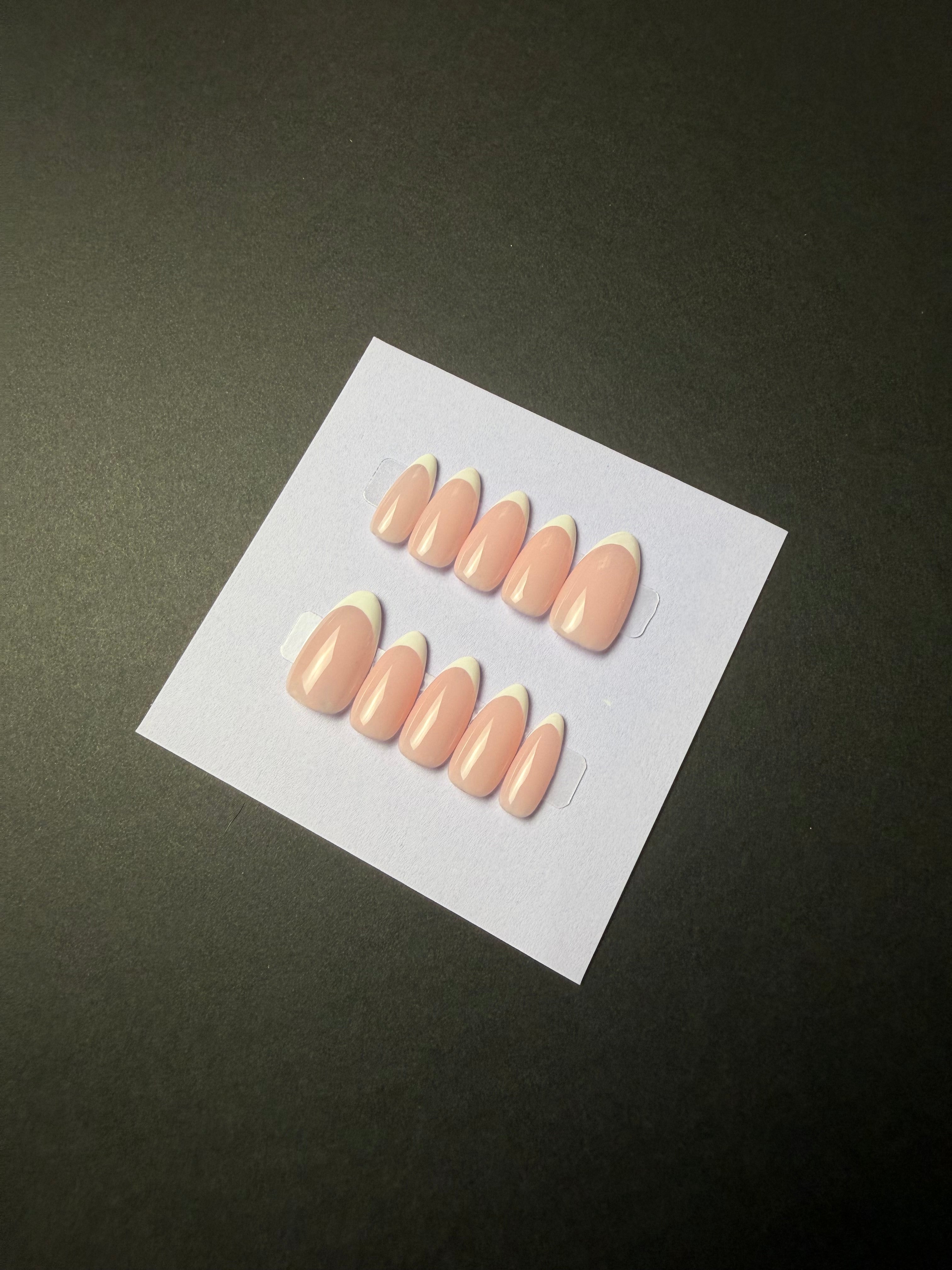 Classic French Tip Press on Nails